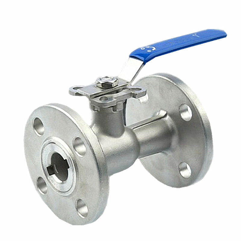 Válvula de esfera industrial de aço inoxidável ANSI 150 de 1 peça com flange superior