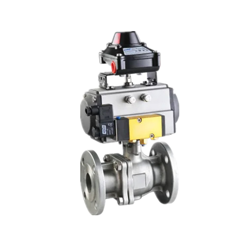 Válvula de esfera flangeada ANSI acionada por 2-PC ANSI 150 lb