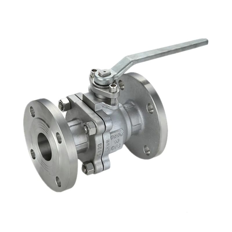 GB Stanrard 2pc Válvula de esfera de aço inoxidável flangeada