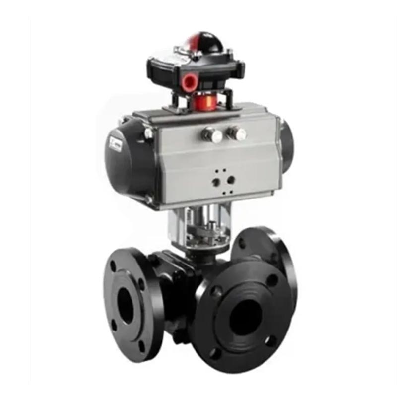Carbon Steel Flanged Three Way Ball Valves